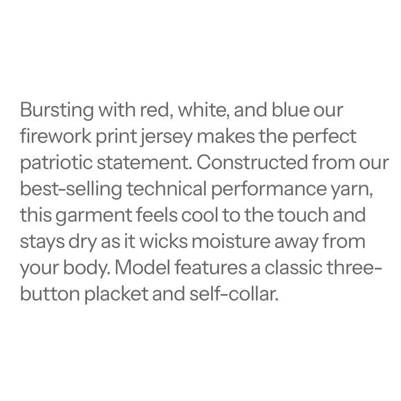 Donald‎ Ross Firework Jersey Active Golf Polo Men's Size Large Performance - Picture 7 of 9